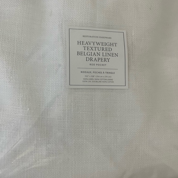 Restoration hardware   brand new retails 835.  listing is for two panels 100x108 - Picture 1 of 7